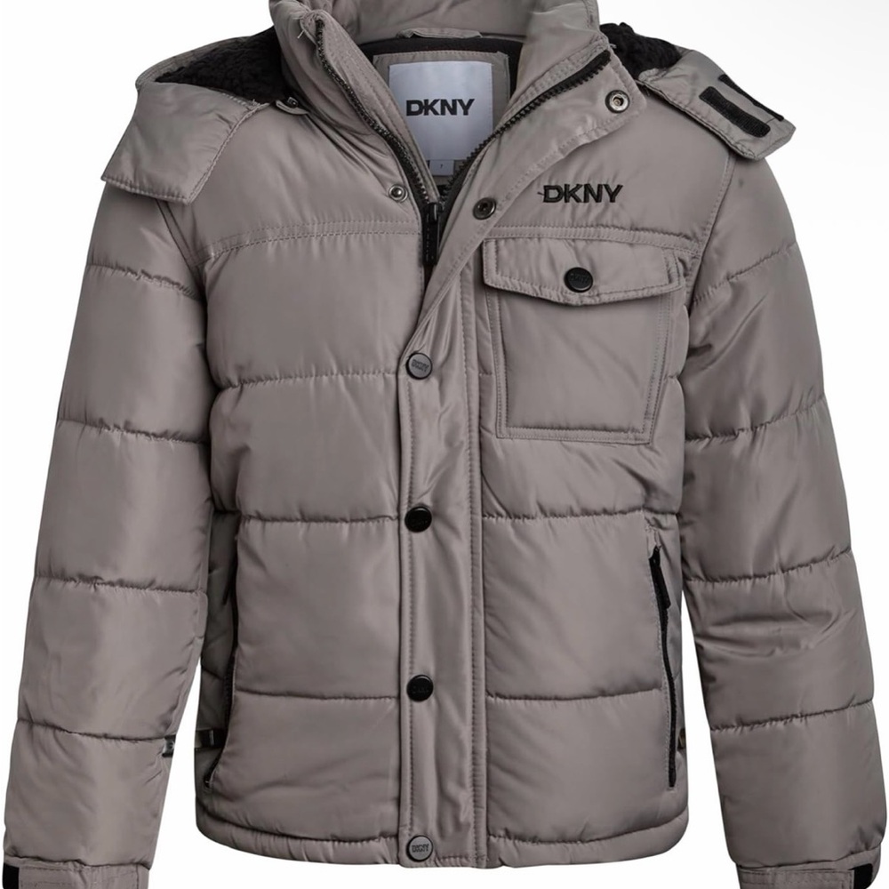 DKNY Boys Puffer Coat - Size 5